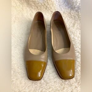 Vintage Amalfi Heels Pumps Leather Tan Size 7B